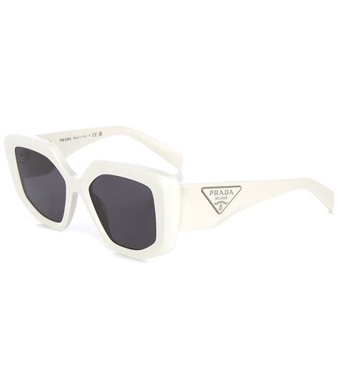 prada white cateye sunglasses|prada sunglasses black and white.